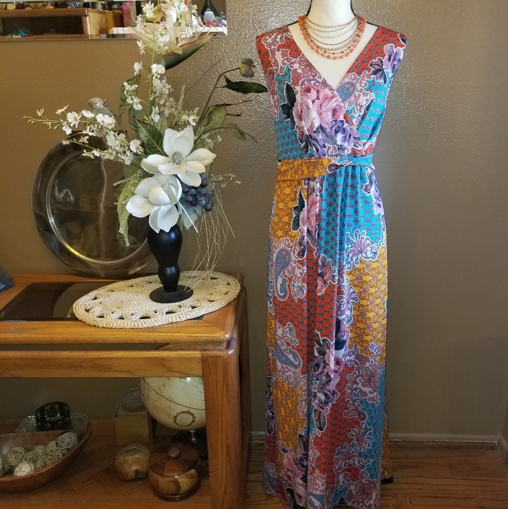 ELEMENTZ PLUS SIZE MAXI DRESS